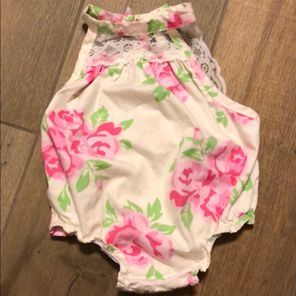 Bubble lace onesie